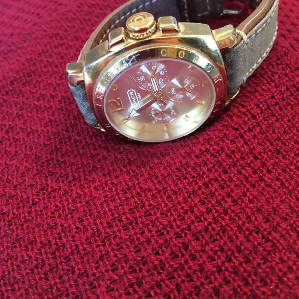 Authentic Coach Large Face Style Watch - Picture 9 of 10